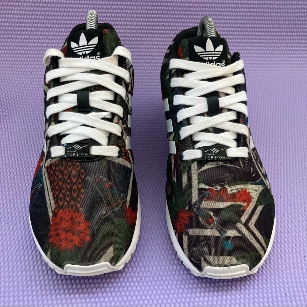 ADIDAS ZX FLUX LOW Running Sneakers TRAINERS WOMEN SHOES Size 8 - Picture 2 of 9